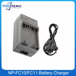 NP-FC11 NP-FC10 FC11 FC10 Batterie AC Chargeur pour Sony Cyber-shot DSC-P10 P12 crevette P3 P5 P7 P8 P9 V1 F77A FX77 DSC-P10L DSC-P8L - Type EU