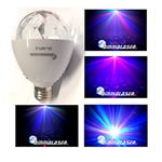 OmniaLaser OL-MFL3 Ampoule LED E27 motorisée RGB Moonflower