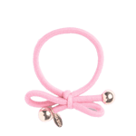 IA BON Hair Tie with Gold Bead - Light Pink Rosa