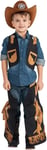 Dress Up America Cowboy Costume for Boys - Kids Cowboy Chaps and Vest Set - Fee