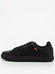 Levi's Faux Leather Trainers - Black, Black, Size 7.5, Men