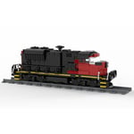 MOC Classic Cargo Train Building Blocks Set EMD SD70M-2 CN Train Model Kids Gift