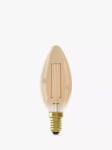 Calex 4W E14 LED Dimmable Candle B35 Bulb, Gold