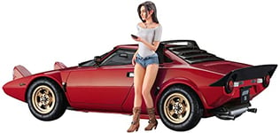 Hasegawa - 1:24 Lancia Stratos HF - Stradale & Italian Girl's Figure, Multicolor,HA20543