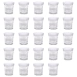 Argon Tableware Glass Jam Jars with Lids - 42ml - Pack of 24