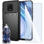 Pack Coque + Verre Trempé + Chargeur Voiture Pour Xiaomi Redmi Note 9 Pro