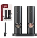 Automatic Salt and Pepper Grinder Mill Set of 2 Electric Salt & Pepper Grinders