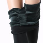 Stretchiga leggings med fleece dam