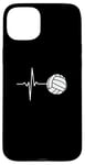 iPhone 15 Plus Volleyball Volleyball Player Heartbeat Volleyball Lover Case