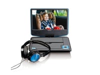 Lenco Dvp-910Bu, Bärbar Dvd-Spelare, Cabriolet, Svart, Blå, Cd, Dvd, 22,9 Cm (9"), Tft