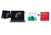 Samsung Book3 360 Laptop, 13.3 Inch, 16GB RAM, 512GB Storage, Intel Core I7 + Microsoft 365 Family (15-Month) + McAfee Total Protection (12-Month) Subscriptions | Up to 6 People | Instant Download