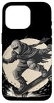 Coque pour iPhone 16 Pro Skateboard Knight pour patineur chevalerie