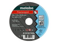 Metabo Flexiarapid Tf 41 - Skjæreplate - For Rør, Profiles, Inox Steel, Metal Sheets, Wires, Thin-Walled Materials - 150 Mm - Grovkorn: A30