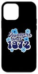 Coque pour iPhone 12 mini Awesome Since 1972 53rd Birthday Hippie Retro Born In 1972