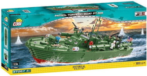 Cobi 4825- World War Ii Warships - Patrol Torpedo Boat Pt- 3,640 Pcs