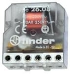 FINDER 26.08 230Vac 2Ctos NO 10Amp pas à pas relais de 10Amp.