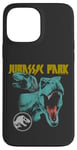 Coque pour iPhone 13 Pro Max Jurassic World T-Rex Rock Band Distressed Logo