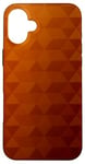 Coque pour iPhone 16 Plus Polygone Géométrie Jaune Marron Dégradé