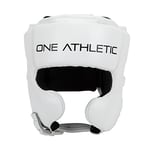 One Athletic UNDISPUTED Cheek Sparring Head Guard, Large/X-Large, White