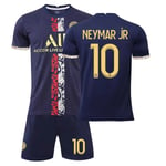 23 Paris träningsguld nr 30 Messi tröja nr 7 Mbappe nr 10 Neymar fotbollströja Special Edition No. 10 S