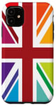 iPhone 11 Rainbow Colors, United Kingdom The Union Jack Flag Case