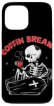 iPhone 13 Pro Max Halloween Coffin Break Funny Skeleton Drinking Coffee Case