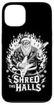 iPhone 13 Shred The Halls Christmas Rocker Santa Rock Guitarist Case