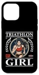 Coque pour iPhone 12 mini Triathlon Girl : force, endurance et style dans un seul design !