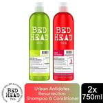 Bed Head by Tigi Urban Antidotes Resurrection Shampoo & Conditioner 2 x 750ml