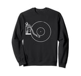 Old School Vinyl Record Player Retro Vinyl Music Lover Sweatshirt