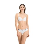 Puma Women's T-Shirt Bra (1 Pack) Soutien-Gorge, White, 80B Femme