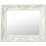 Prolenta Premium - Furniture Limited - Miroir mural style baroque 50x40 cm Blanc