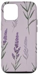 Coque pour iPhone 13 Pro Fleur Violet Fleur Lavande Feuilles Fleurs