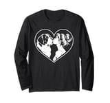 Saint Bernard Mom Dog Art Valentine's Day Heart Long Sleeve T-Shirt