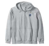 Harry Potter Ravenclaw Quidditch Distressed Shield Zip Hoodie