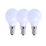 5 Watts E14 LED Bulb Opal Golf Ball Warm White Dimmable, Pack of 3