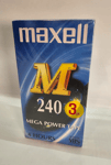 Maxell E240 4 Hour VHS Video Cassette Tapes X 3 NEW/SEALED