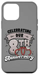 iPhone 12 mini 8th Wedding Anniversary Celebrating 8 Years Matching Gift Case