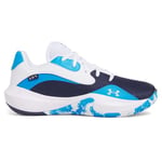 Under Armour Mixte UA Lockdown 7 Low Chaussures de Basketball, Midnight Navy/Electric Blue/White, 45 EU