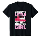 Youth Daddys Little Tractor Girl Tractor Girls Toddler T-Shirt