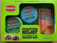 O’Keeffe’s Skincare Giftpack - Working Hands, Healthy Feet and Lip Repair