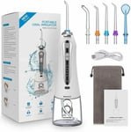 Water Flosser Dental Oral Irrigator 5 Jet Tips Cordless Teeth Cleaner USB