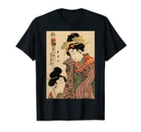 Japan Map Japanese Culture woodblock Graphical Art Print T-Shirt