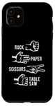 iPhone 11 Rock Paper Scissors Table Saw Game Gamers Paper Gaming Case