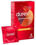 Preservatifs XXL Durex 8 Pièces IN Latex Lubrifiés Et Avec Réservoir Long Ample