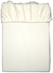 MESANA c-10001/00 Drap-Housse en Microfibre Polaire env. 90–100 x 200 cm-Blanc