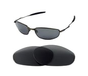 POLARIZED GREY ANTI REFLECTIVE REPLACEMENT LENS FOR OAKLEY WHISKER SUNGLASSES