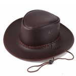 Laadukas Miesten Western Cowboy Hattu Keinonahka Gentleman Jazz Vintage Cap Syksy Talvi Sombrero Hombre Lippalakit