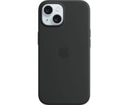 Apple iPhone 15 Silicone Case with MagSafe - Black