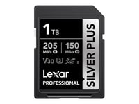 Lexar Professional Silver Plus - Flash-Minneskort - 128 Gb - Video Class V30 / Uhs-I U3 - Sdxc Uhs-I